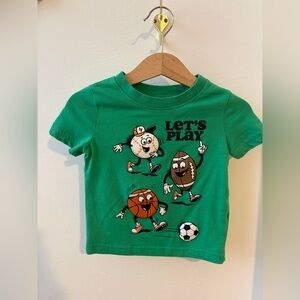 Jumping Beans Green Let's Play Kids Tee